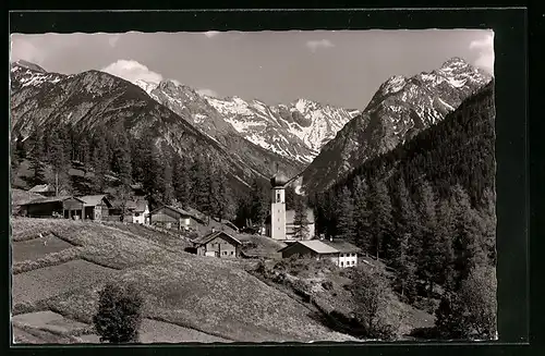 AK Bschlabs in Pfafflar, Ansicht mit Lechtal