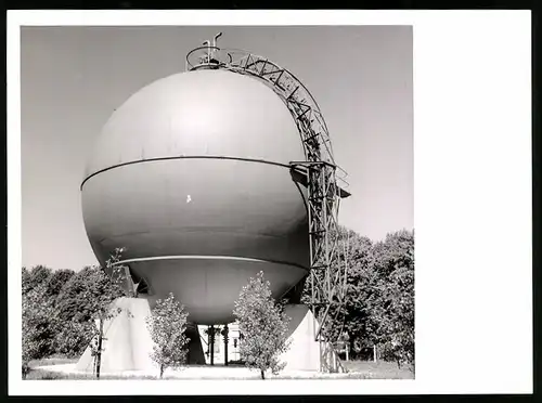 Fotografie Gaskugel, Gastank, Gaskugel-Drucktank