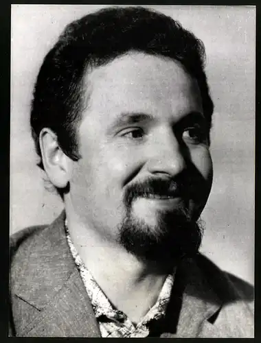 Fotografie Solidaritätsführer Zbigniew Bujak kurz nach seiner Haft Entlassung 1986