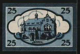 Notgeld Liebenwerda, 25 Pfennig, Wappen, Kreishaus