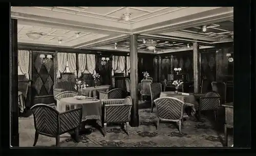 AK Passagierschiff Hamburg, Damenzimmer der Touristenklasse, Hamburg-Amerika Linie