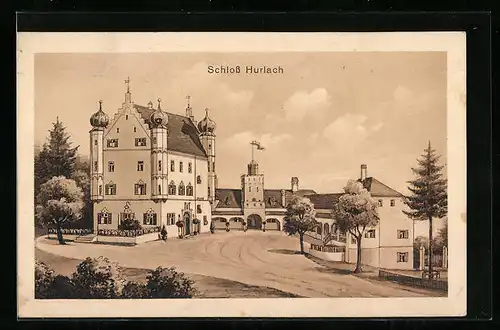 Künstler-AK sign. Hans Pernat: Hurlach, Schloss Hurlach