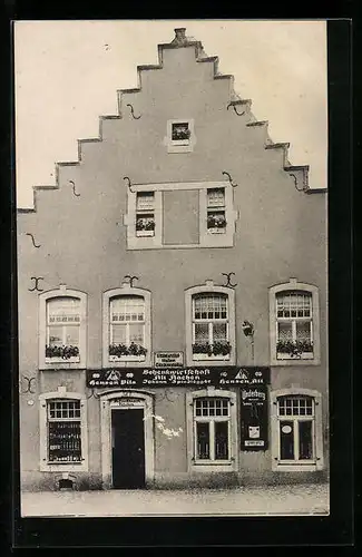 AK Aachen, Gasthaus Alt-Aachen, Strassenansicht