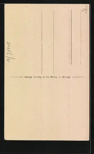 AK Pollhagen, Ortspartie mit Kirche, Kolonialwaren Bruns