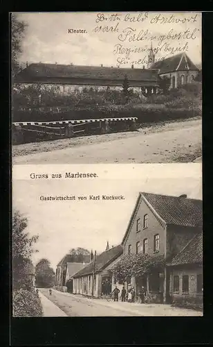 AK Mariensee, Kloster, Gasthaus Karl Kuckuck