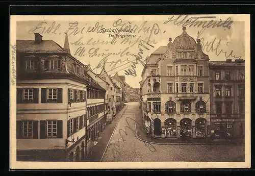 AK Aschaffenburg, Partie in der Dalbergstrasse