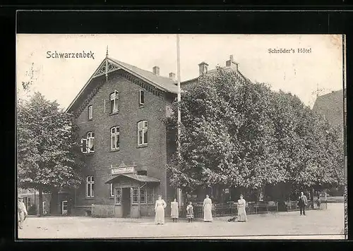 AK Schwarzenbek, Ansicht von Schröder`s Hotel