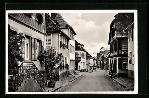 AK Ettenheim, Wohnhäuser in der Friedrichstrasse