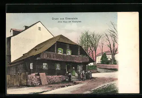 AK Eisenstein, Altes Haus am Kirchplatz