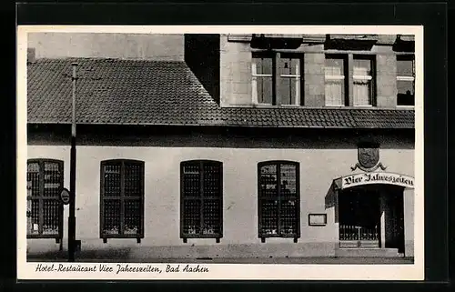 AK Bad Aachen, Hotel-Restaurant Vier Jahreszeiten, Kapuzinergraben 22