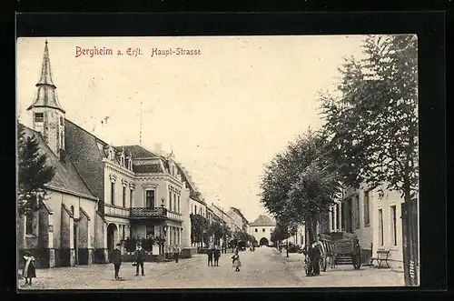 AK Bergheim a. Erft, Blick auf die Hauptstrasse