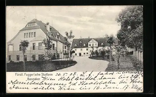 AK Bannacker, Fürstl. Fugger`sche Stutfarm