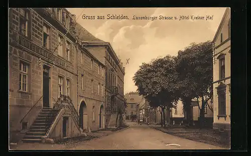 AK Schleiden, Luxemburger Strasse und Hotel Kölner Hof