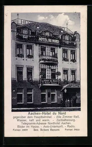 AK Aachen, Hotel du Nord