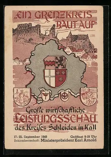 AK Kall, Grosse wirtschaftliche Leistungsschau des Kreises Schleiden 1949