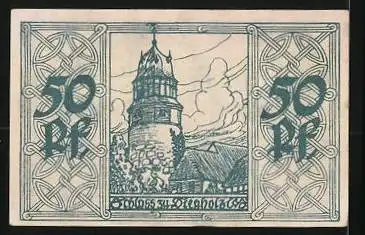 Notgeld Diepholz 1920, 50 Pfennig, Schloss zu Diepholz, Wappen