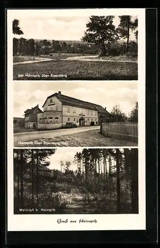 AK Hainspitz / Thür., Gasthaus Hainspitz, Waldidyll