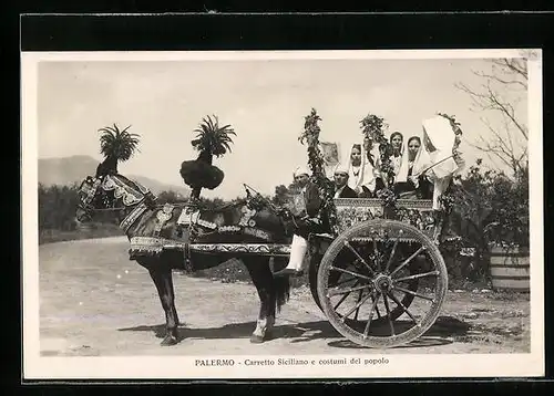AK Palermo, Carretto Siciliano e costumi del popolo