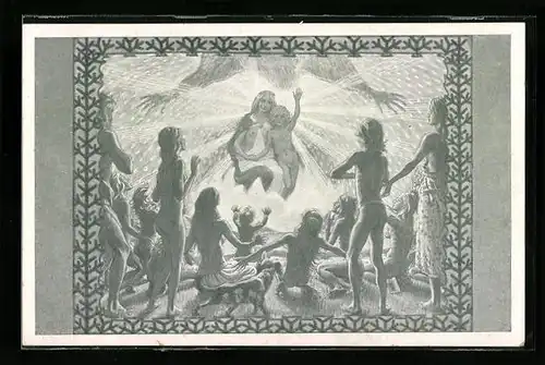 Künstler-AK Fidus: Anbetung der Hirten