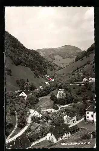 AK Trattenbach, Blick auf den idyllisch gelegenen Ort