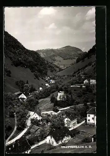 AK Trattenbach, Blick auf die idyllisch gelegene Ortschaft