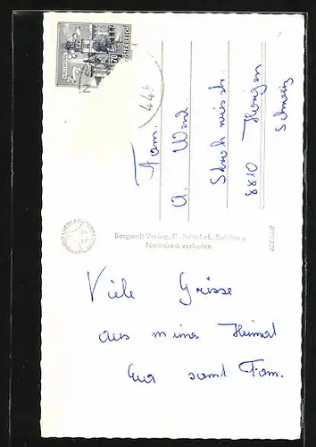 AK Trattenbach, Blick auf die idyllisch gelegene Ortschaft