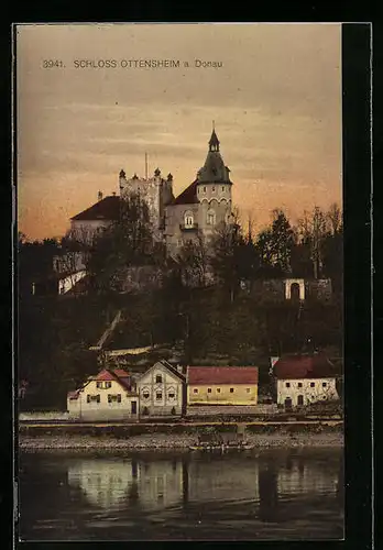AK Ottensheim, Schloss mit Donau