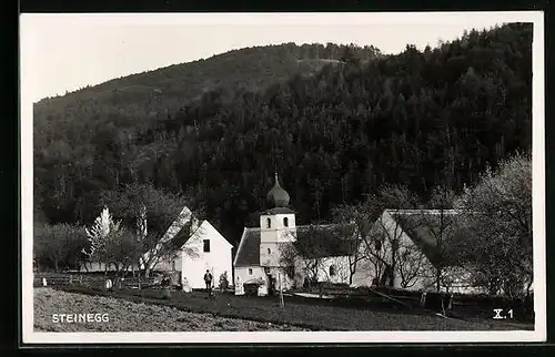 AK Steinegg, Teilansicht mit Kirche