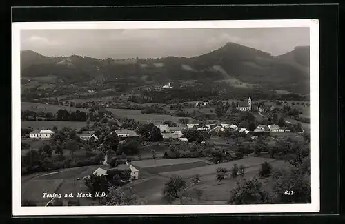 AK Texing /Mank, Gesamtansicht mit Umgebung
