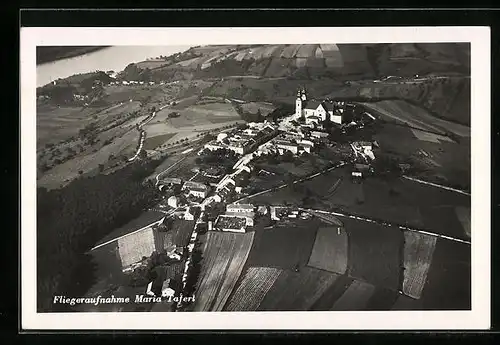 AK Maria Taferl, Ortsansicht vom Flugzeug aus
