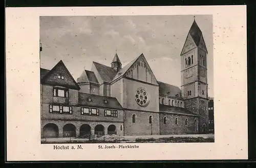 AK Höchst a. M., St. Josefs-Pfarrkirche