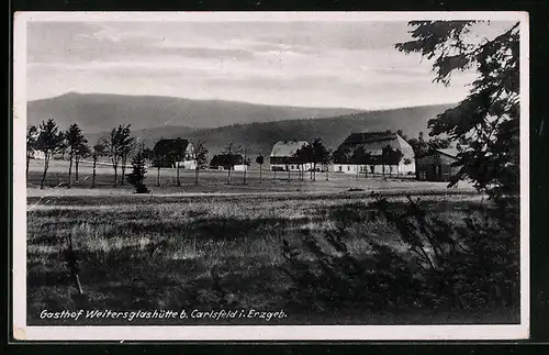 AK Weitersglashütte b. Carlsfeld, Gasthof Weitersglashütte