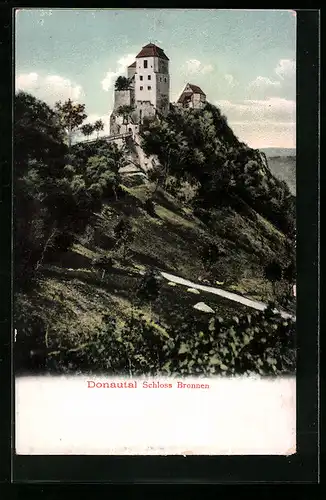 AK Schloss Bronnen über dem Donautal