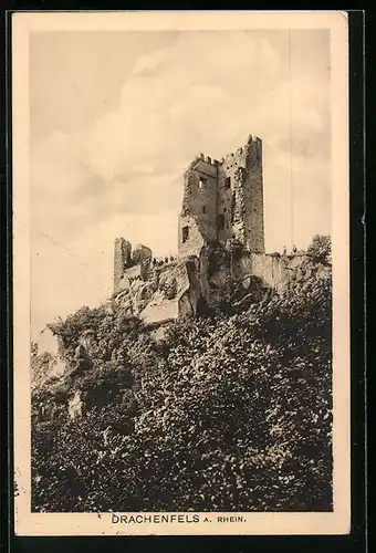 AK Ruine Drachenfels am Rhein