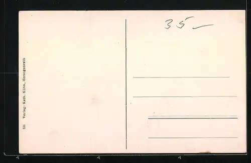 AK Herzogenrath, Strassenpartie mit Kirche