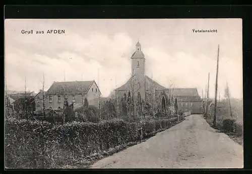 AK Afden, Totalansicht mit Kirche