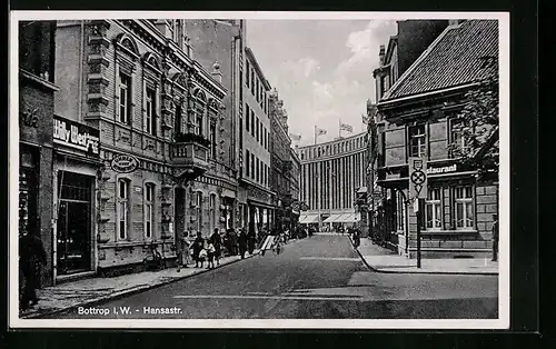 AK Bottrop i. W., Blick auf die Hansastr.