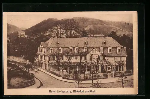 AK Rhöndorf am Rhein, Hotel Wolkenburg