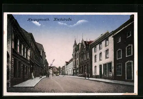 AK Herzogenrath, Blick auf die Kleikstrasse, Ortsansicht