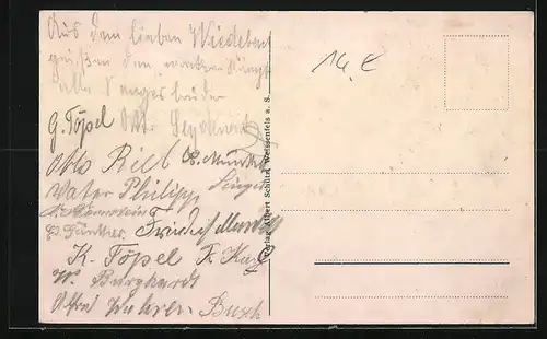 AK Kösslitz-Wiedebach, Ortsansicht aus der Vogelschau