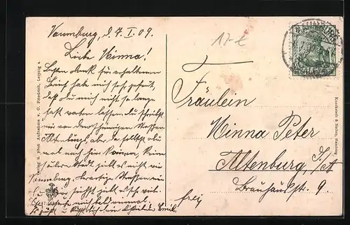 AK Naumburg a. S., Partie in der Luisenstrasse