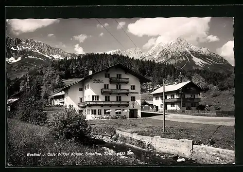 AK Scheffau, Gasthof und Cafe Wilder Kaiser