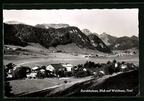 AK Durchholzen, Ortsansicht mit Blick auf Walchsee
