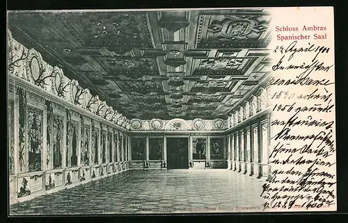 AK Innsbruck, Schloss Ambras, Spanischer Saal