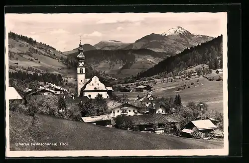 AK Oberau /Wildschönau, Ortspartie mit Kirche