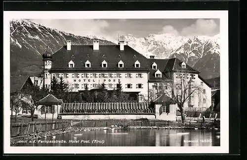 AK Imst a. d. Fernpasstrasse, Hotel Post