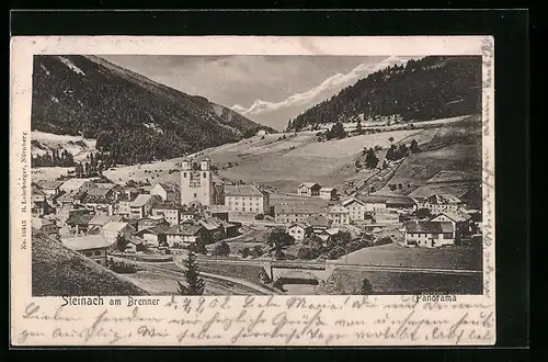 AK Steinach am Brenner, Panorama aus der Vogelschau