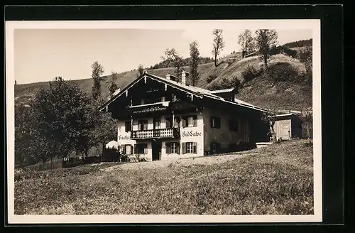 AK Hopfgarten, Partie am Gasthaus Bad Salve