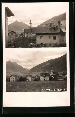 AK Fulpmes i. Stubaital, Ortsansichten mit Kirche