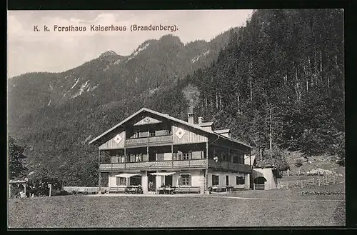 AK Brandenberg, K. k. Forsthaus Kaiserhaus